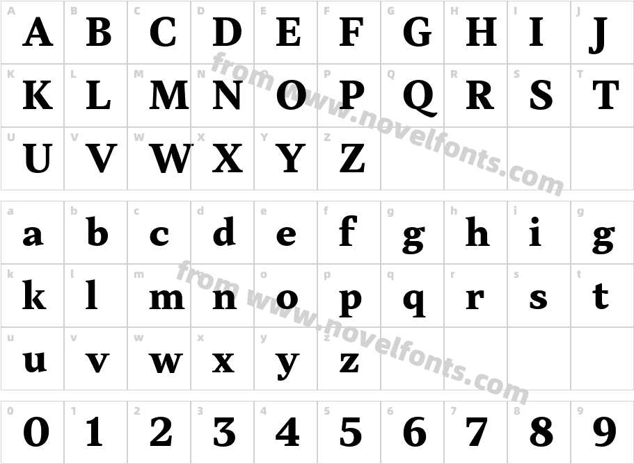 TT Jenevers Trl Extra BoldCharacter Map