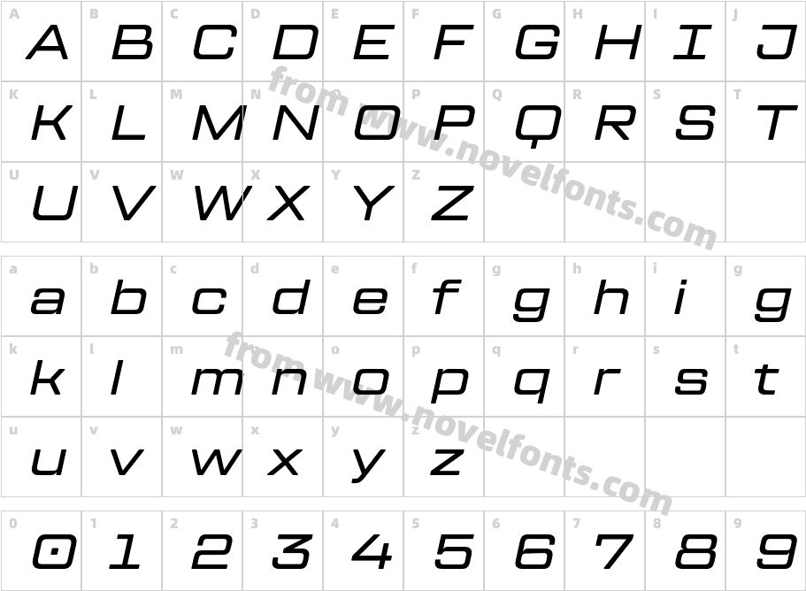 TT Lakes Neue Expanded W03 Md ItCharacter Map