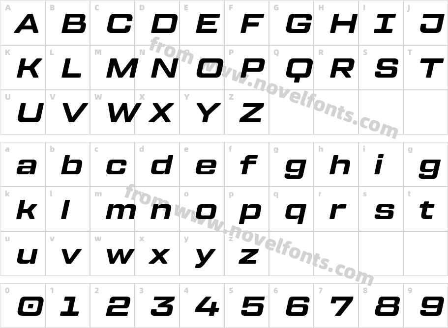 TT Lakes Neue Expanded W03X Bd ItCharacter Map