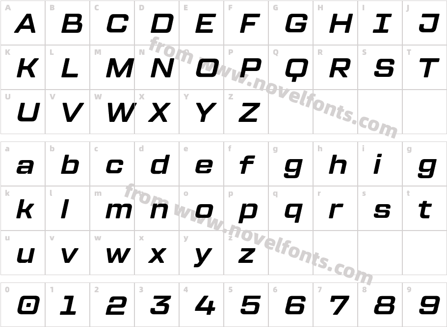 TT Lakes Neue Extended W03 Bd ItCharacter Map