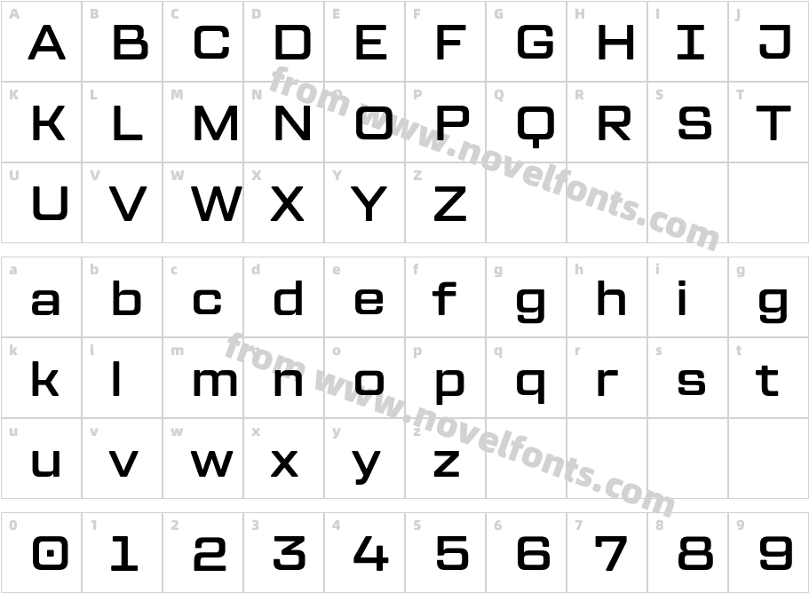 TT Lakes Neue Extended W03 Dm BdCharacter Map