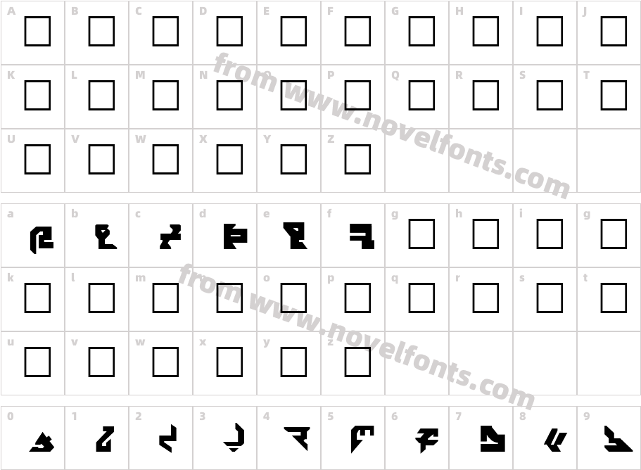 1_52R9623PCASTDQ4Character Map