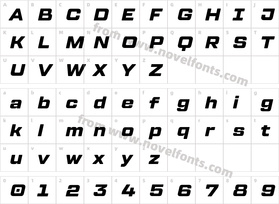 TT Lakes Neue Extended W05 Blk ItCharacter Map
