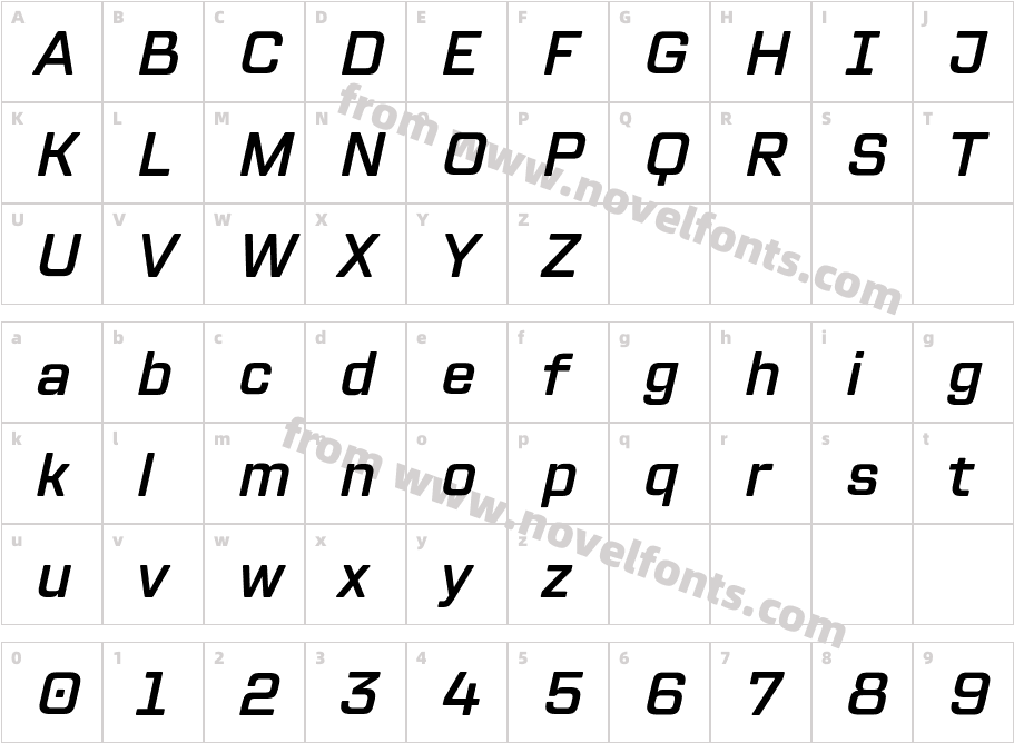 TT Lakes Neue W05 Demi Bold ItCharacter Map