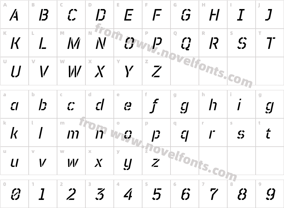 TT Mussels Stencil Trl Md ItCharacter Map