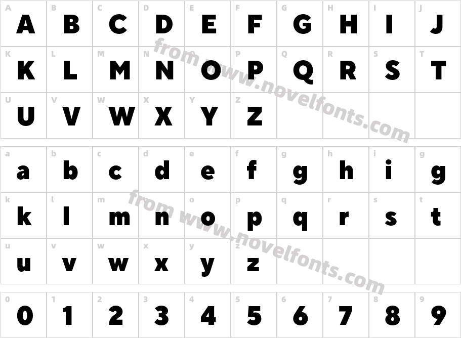 TT Norms Pro Compact BlackCharacter Map