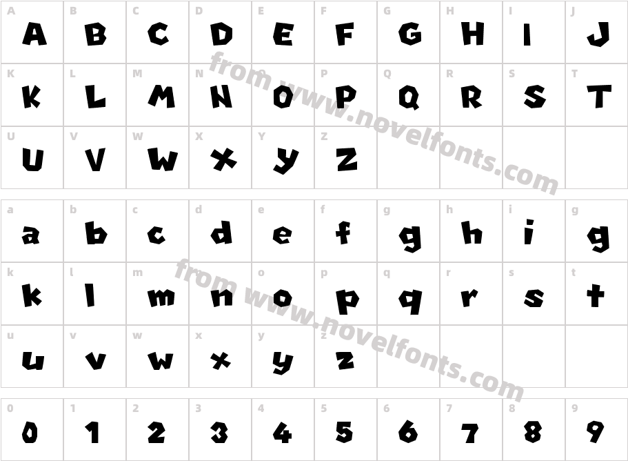 New Super Mario Font UCharacter Map