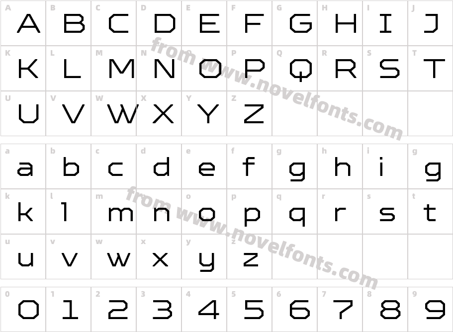TT Octosquares Expanded W05 LtCharacter Map