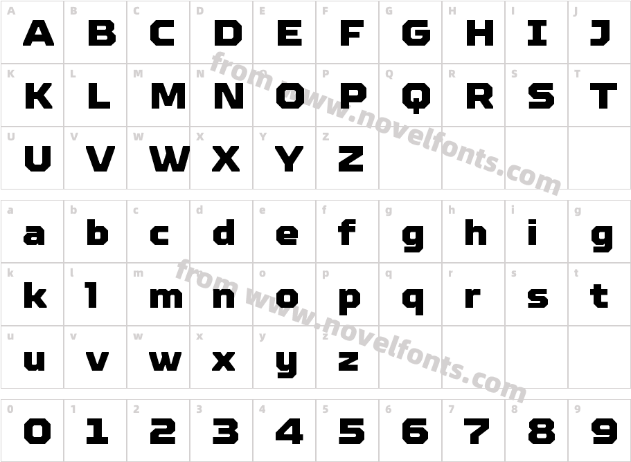 TT Octosquares W05 BlackCharacter Map