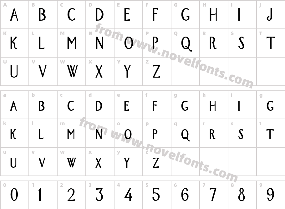 New-York-Condensed BoldCharacter Map