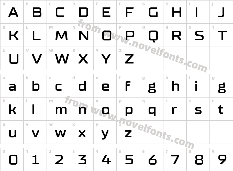 TT Supermolot Neue ExpD BoldCharacter Map