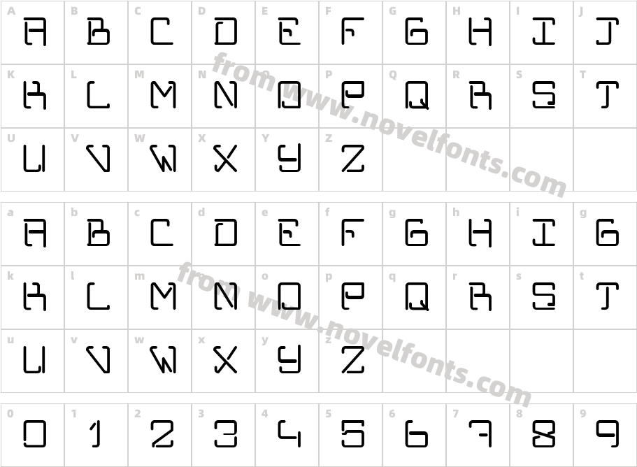 TYPORM01RCharacter Map