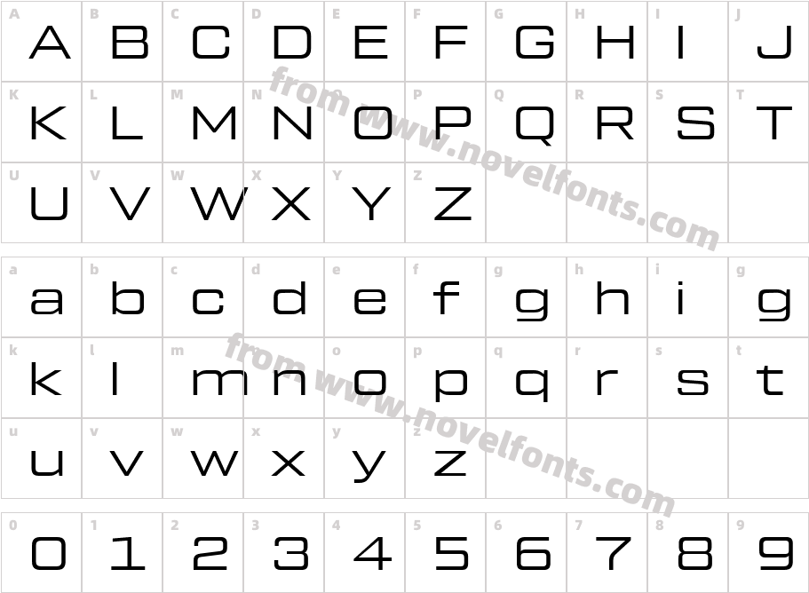 Tactic Sans ExtendedCharacter Map