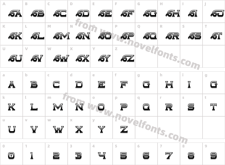 Tailface Effects UpCharacter Map
