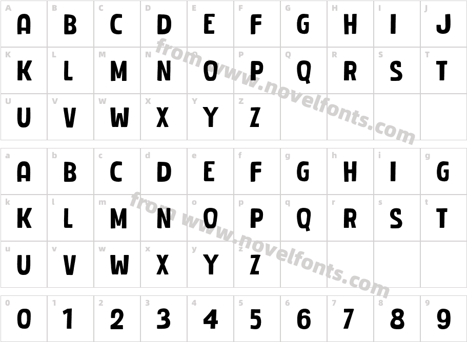 Tak CubitCharacter Map