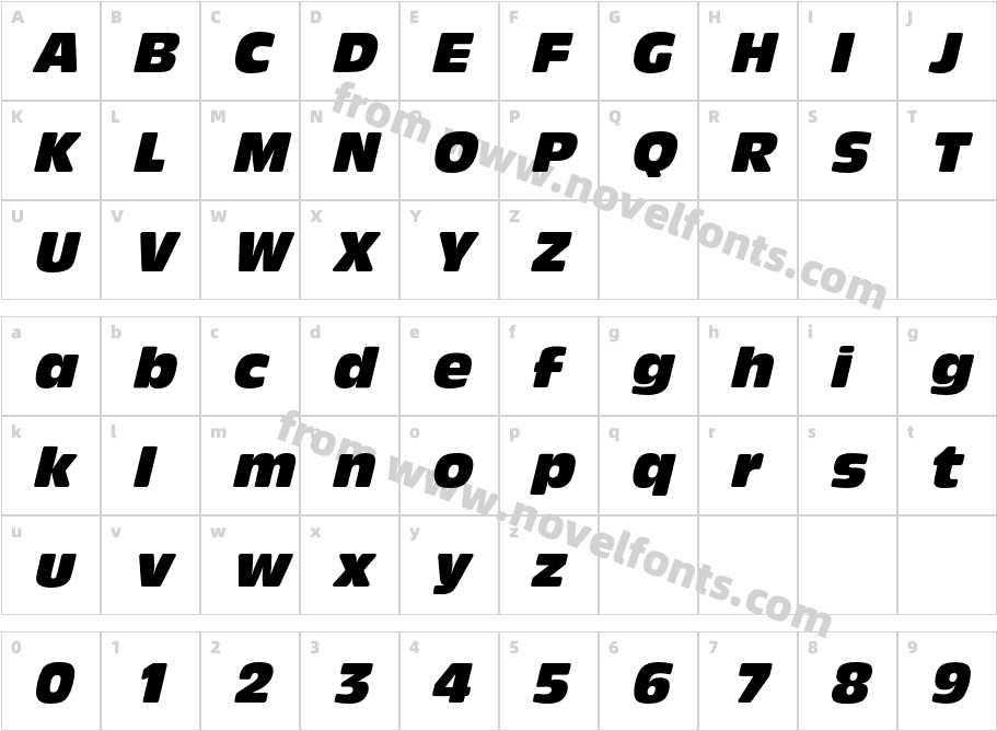 AntiqueOliT-CompItalRo1Character Map