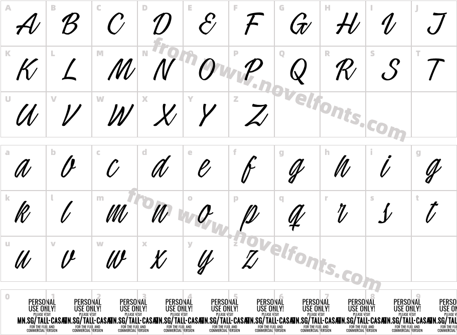 Tall Casat Thin PERSONAL USECharacter Map