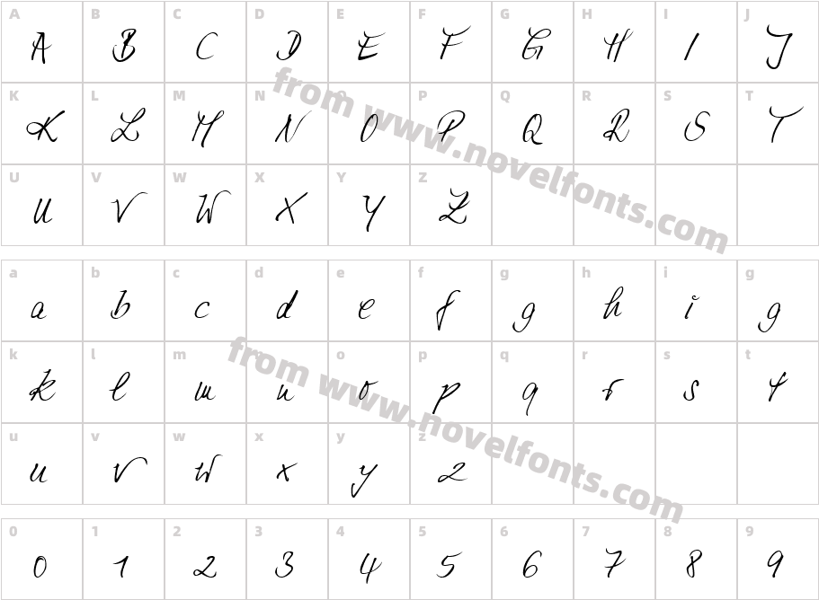 Tati W00Character Map