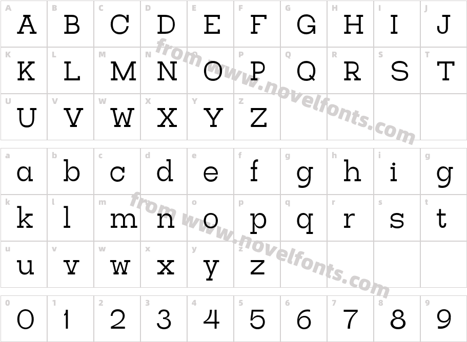 Tatline Neue NormalCharacter Map