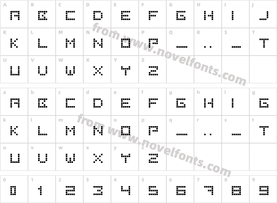 Tearing FontsCharacter Map