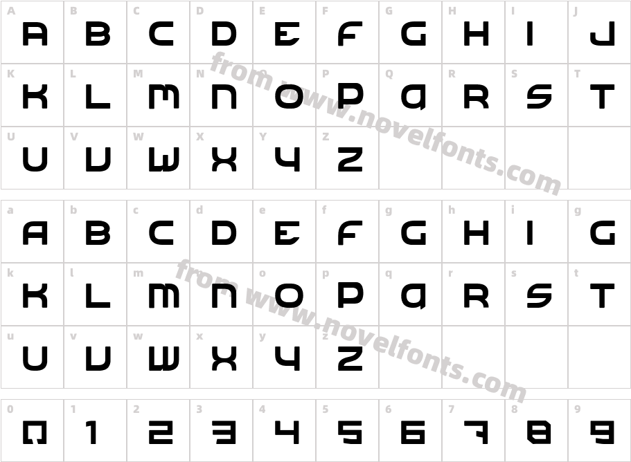 Technical ForestCharacter Map