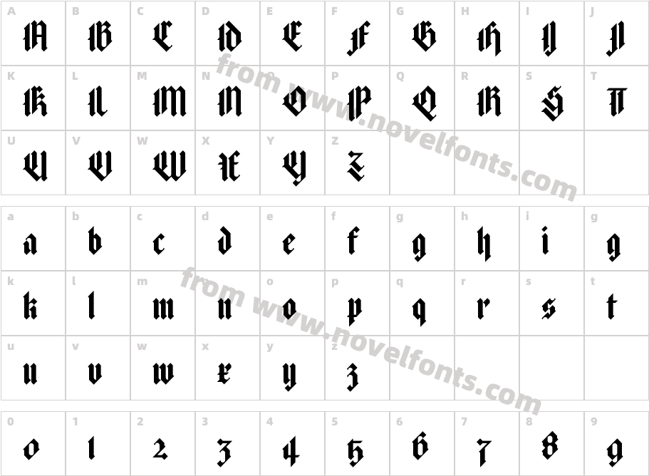 Texture RegularCharacter Map