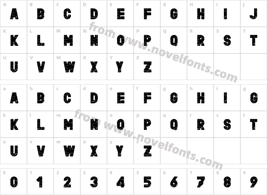 Texture Type Round RegularCharacter Map
