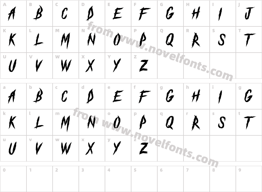 The Black FestivalCharacter Map