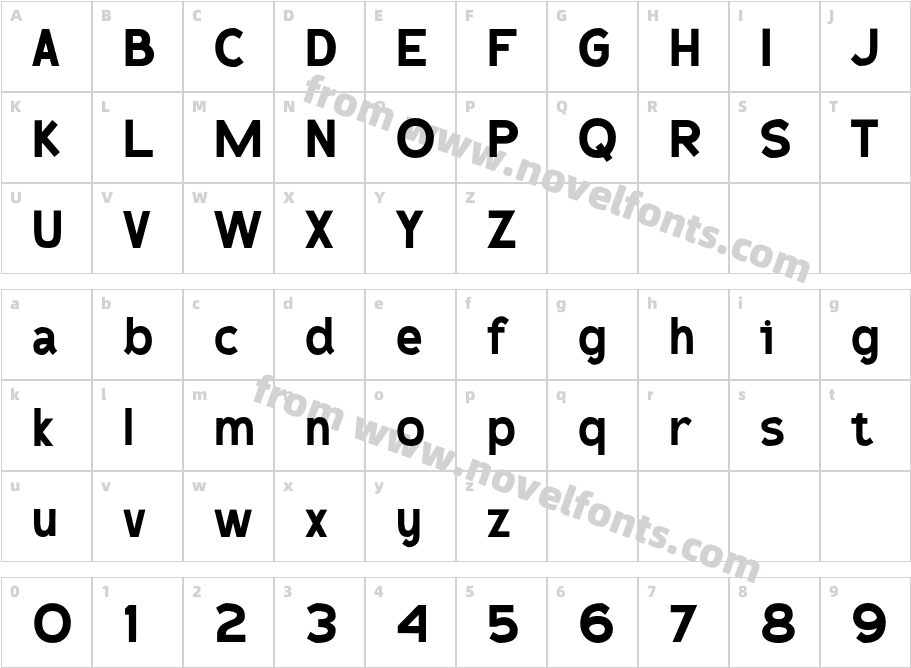 The Romeind RegularCharacter Map
