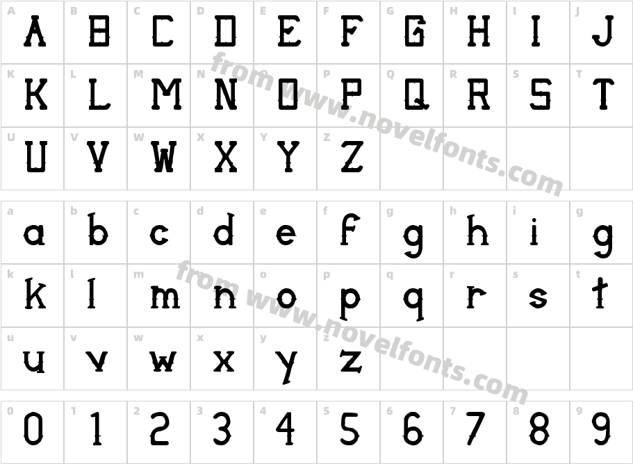 Thorny Bits RegularCharacter Map