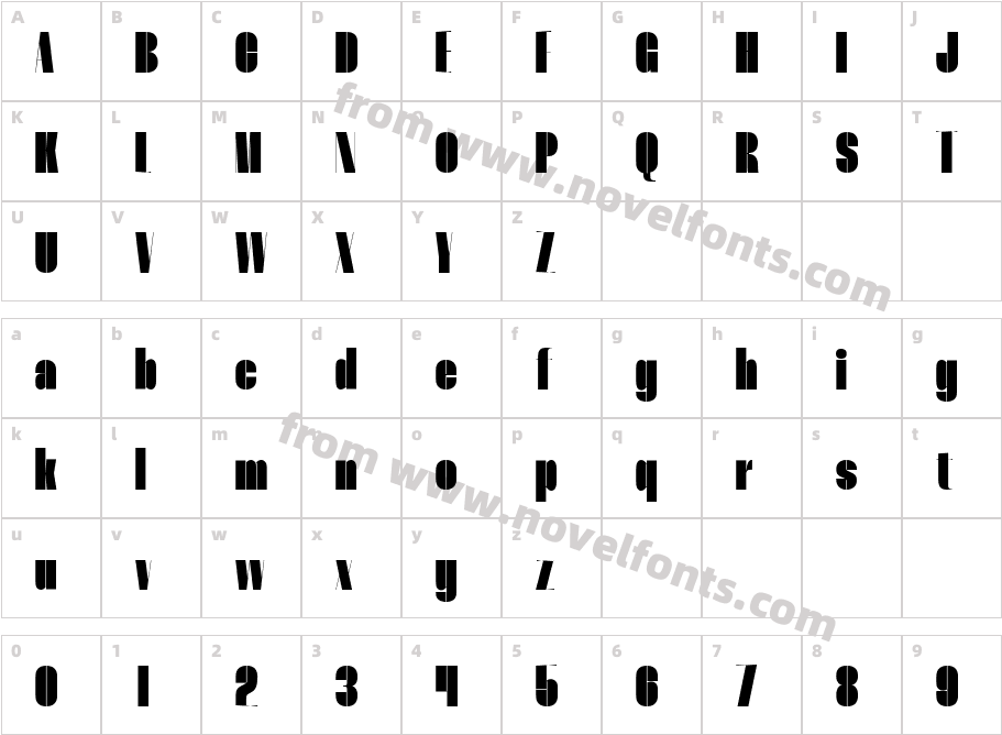 Thunder Black HCCharacter Map