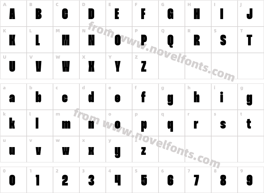 Thunder Black LCCharacter Map