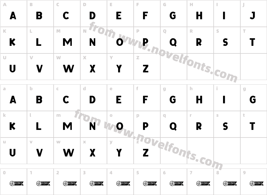 Tidore Demo RegularCharacter Map