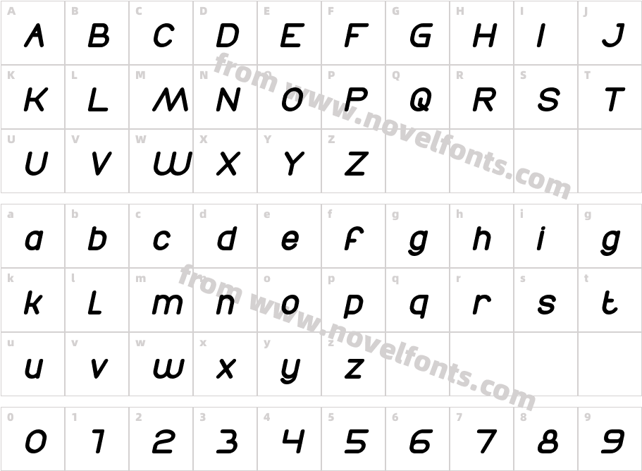 Times New Romance Bold ItalicCharacter Map