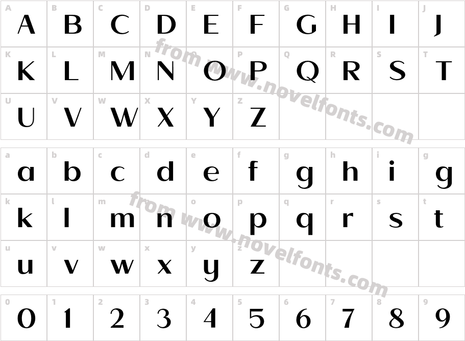 Todes MediumCharacter Map