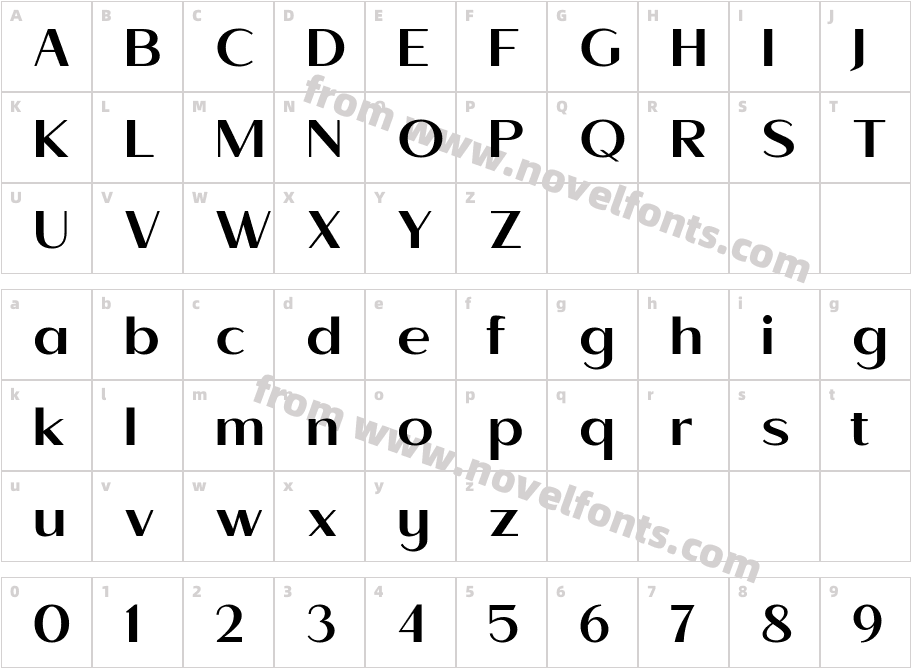 Todes MediumCharacter Map