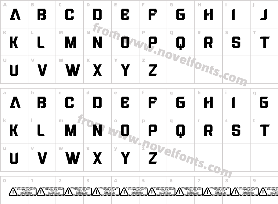 Toprend PERSONAL USE ONLY!Character Map