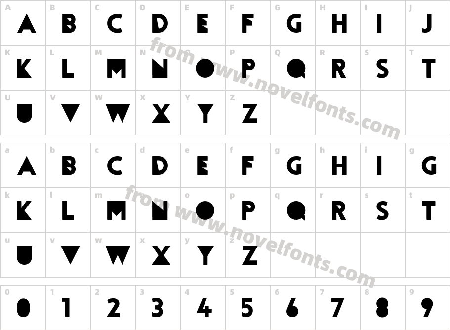 Tourmaline DeconstructedCharacter Map