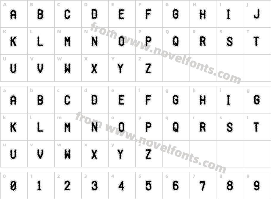 Tragic BlurCharacter Map