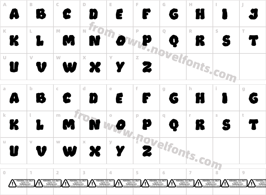 Trekstone PERSONAL USE ONLY!Character Map