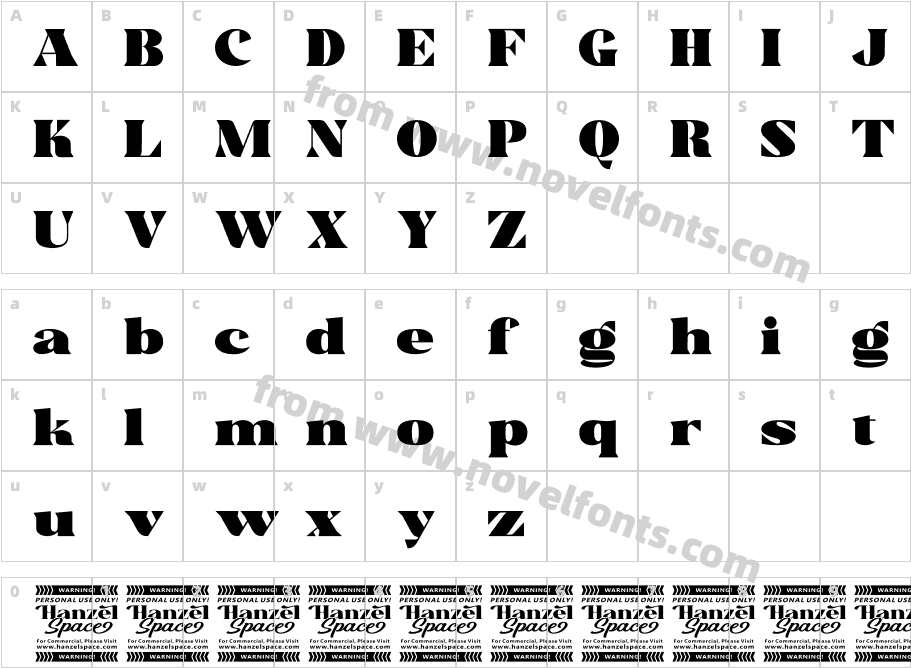 Trellis BoldCharacter Map