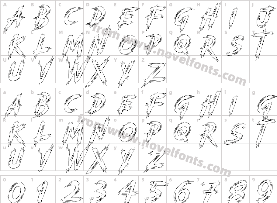 Trenches Outline DemoCharacter Map