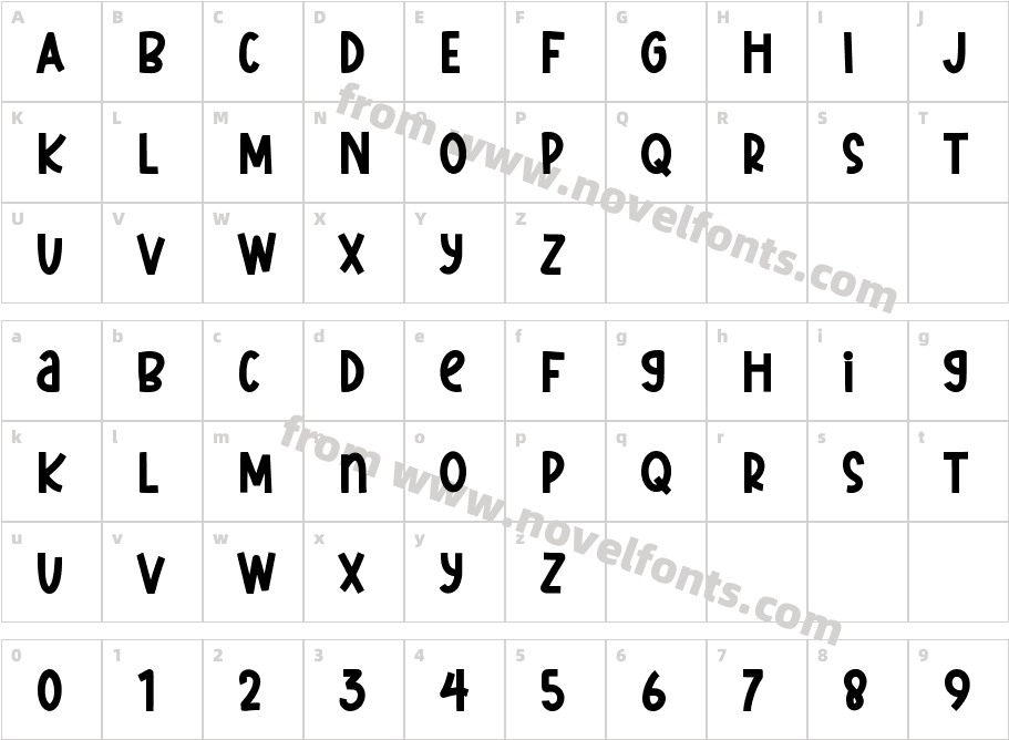 Trendy SparkCharacter Map