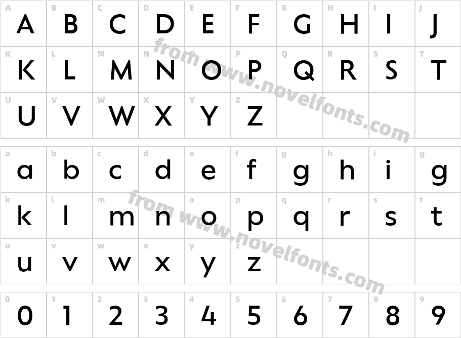 Trinidad Neue SemiboldCharacter Map