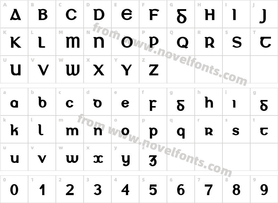 TromchlóCharacter Map