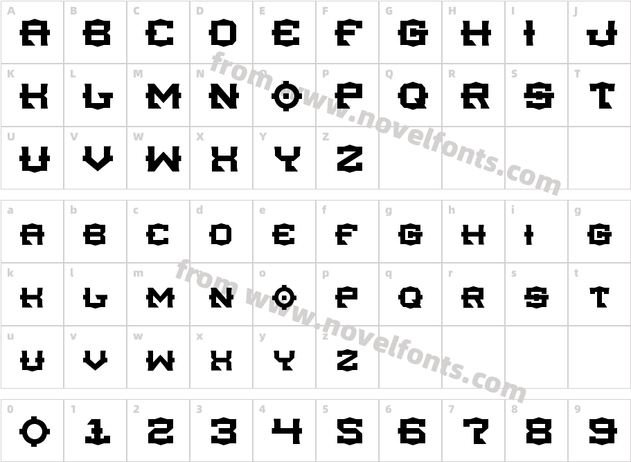 TsaCharacter Map