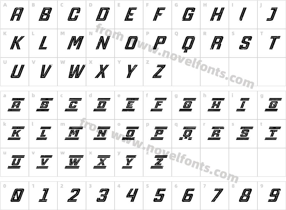 Tu NninG Rough Basic Bold 001 BasicCharacter Map