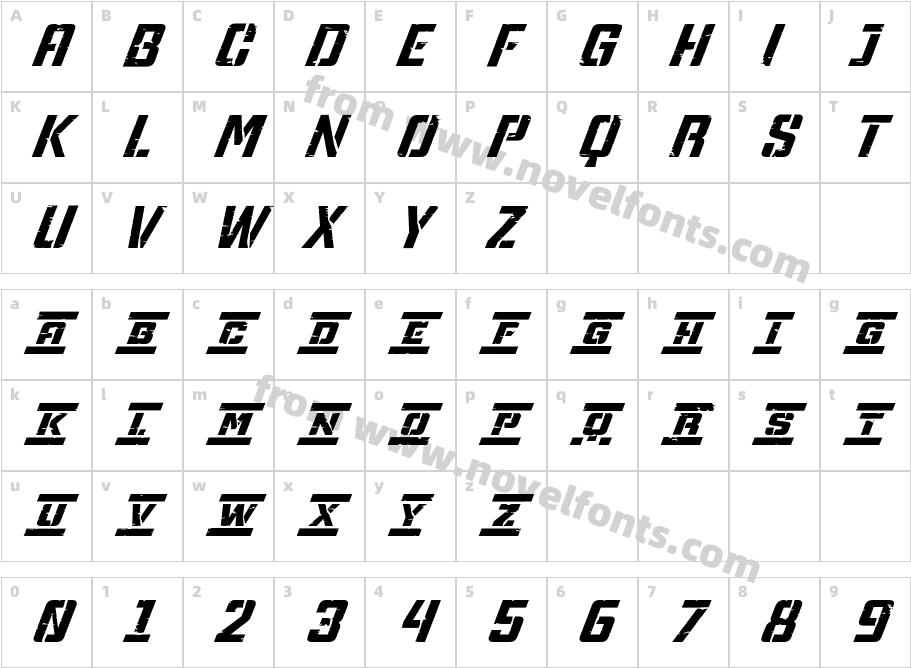 Tu NninG Rough Basic Bold 003 BasicCharacter Map