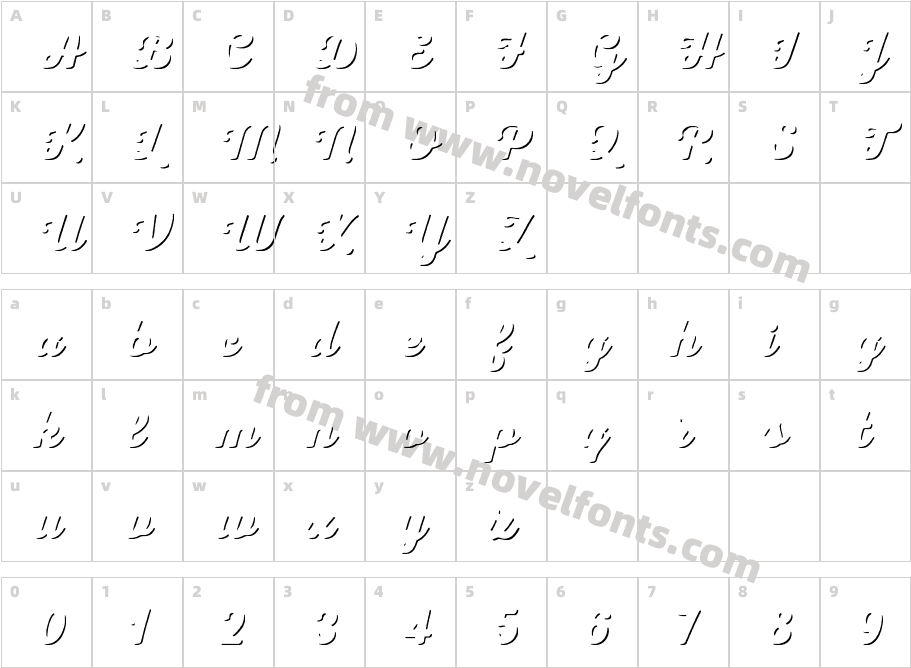 Nexa Rust Script B-Trial ShadowCharacter Map