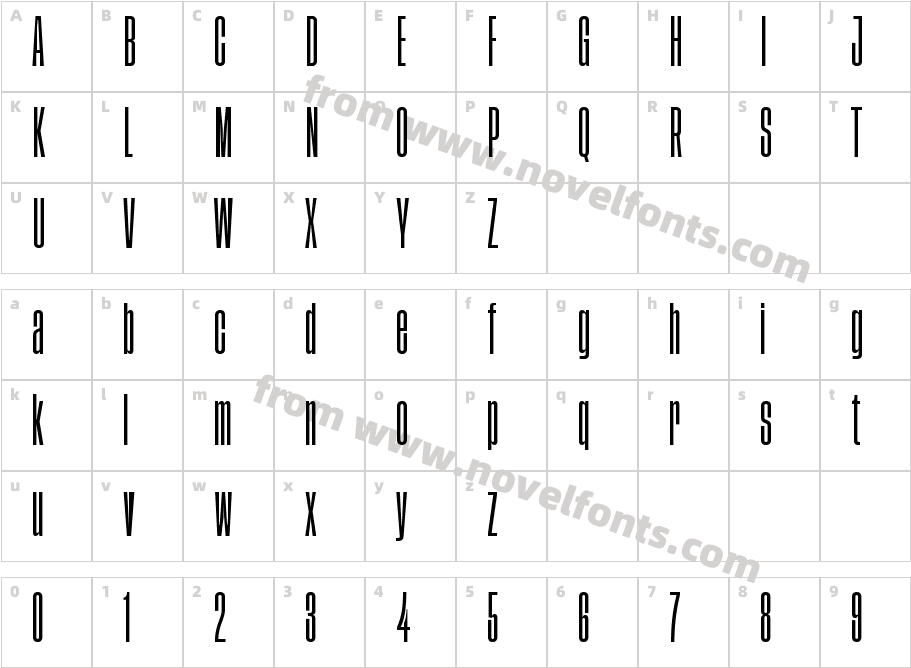 Tusker Grotesk 2500 MediumCharacter Map